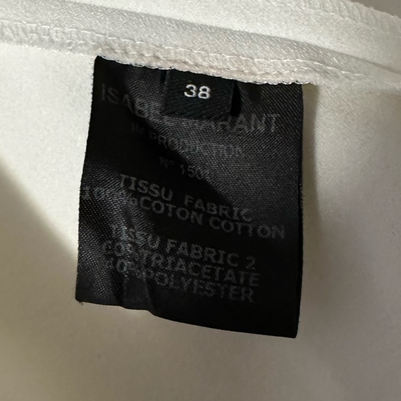 Isabel Marant two material white skirt with black trim. - Picture 5 of 6